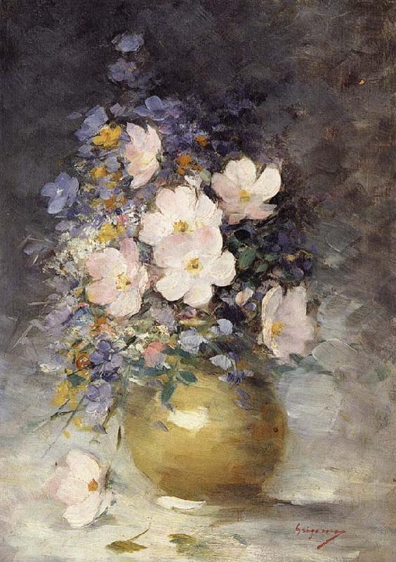 Nicolae Grigorescu Hip Rose Flowers oil painting image
